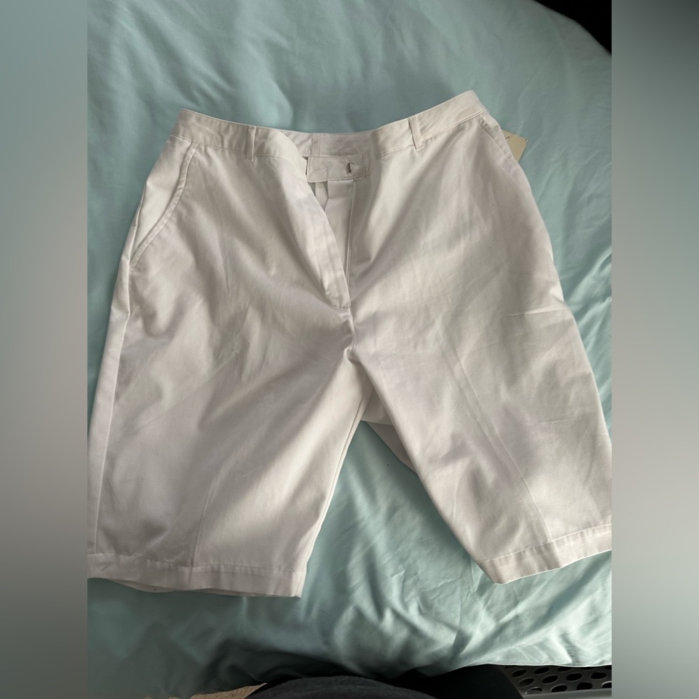 Studio Works women's white shorts. Size 16